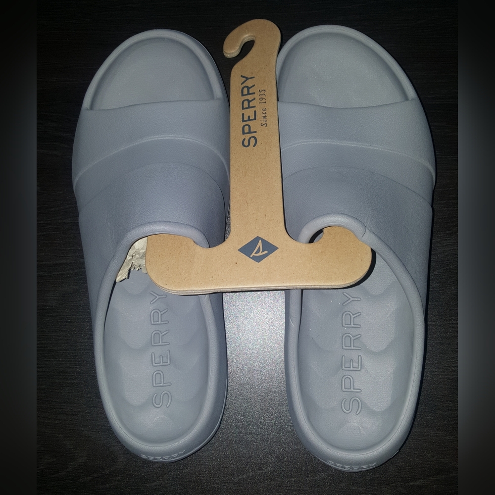 SPERRY FLOAT BOAT SLIDE SANDALS GREY (SIZE W11/M9)